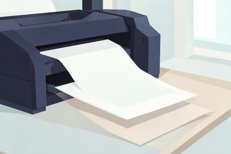 Impressora imprimindo um topo de bolo do Stitch em papel de alta gramatura.