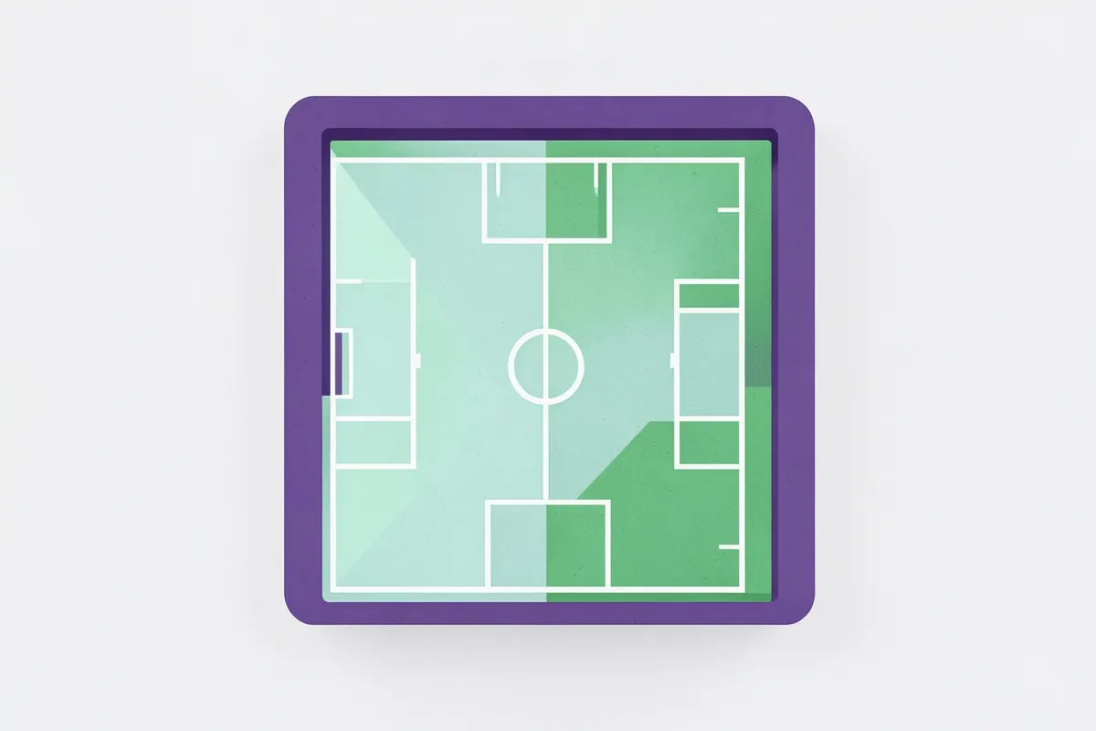 Topo de bolo Corinthians com tema de jogo, simulando um campo de futebol.
